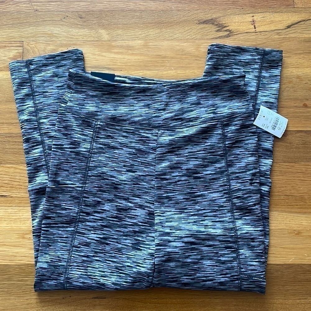 NWT J.Crew Factory Cropped Legging black space dye small